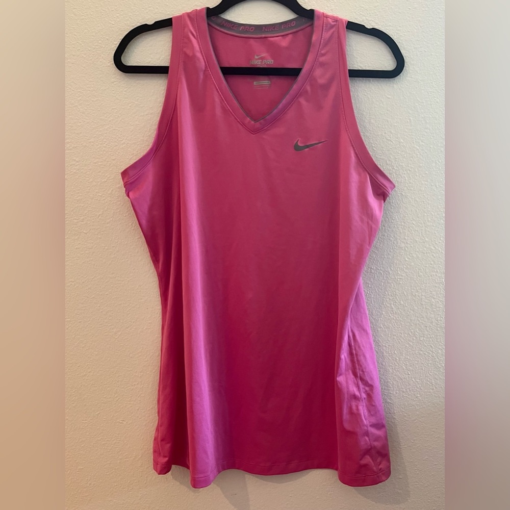 Nike Pro Dri-Fit Hot Pink Women’s Fitted Tank Top - Size XL